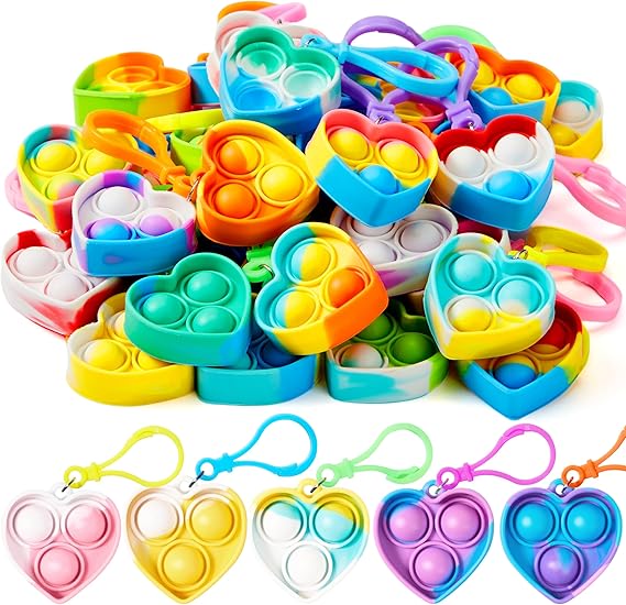 按壓鑰匙扣 30件 JOYIN Pop Fidget Keychain 30PCS