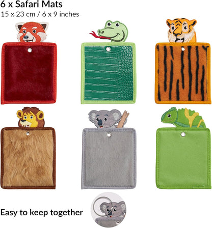 ODOXIA 感官探索墊 (動物) 6件裝 Sensory Mats (Animal) 6pcs