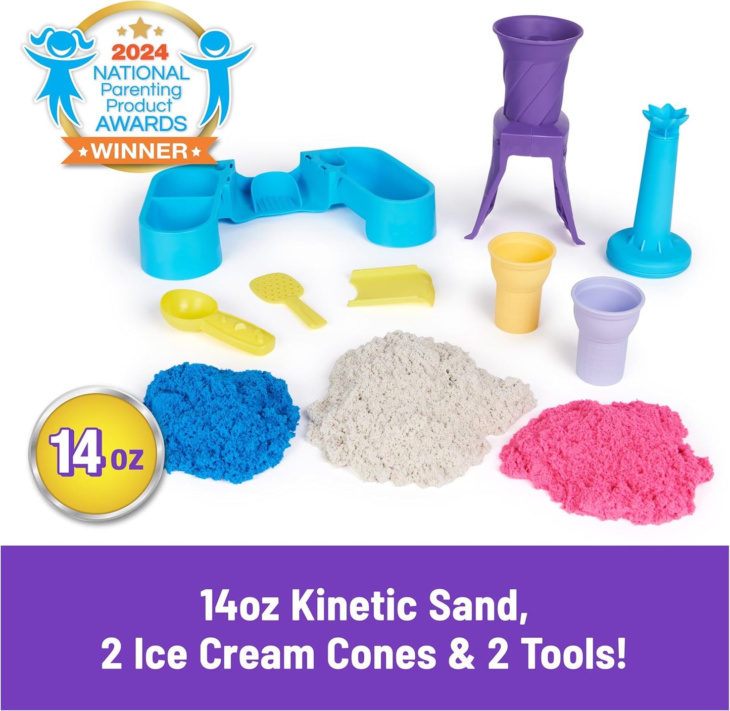 美國Kinetic Sand Soft Serve Station 冰淇淋創作玩沙組