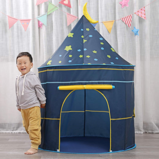 兒童城堡遊戲帳篷（月光藍）Princess Castle Play Tent