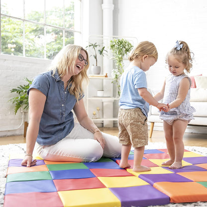 ECR4Kids SoftZone 拼布活動地墊（可折疊式） SoftZone Patchwork Activity Mat