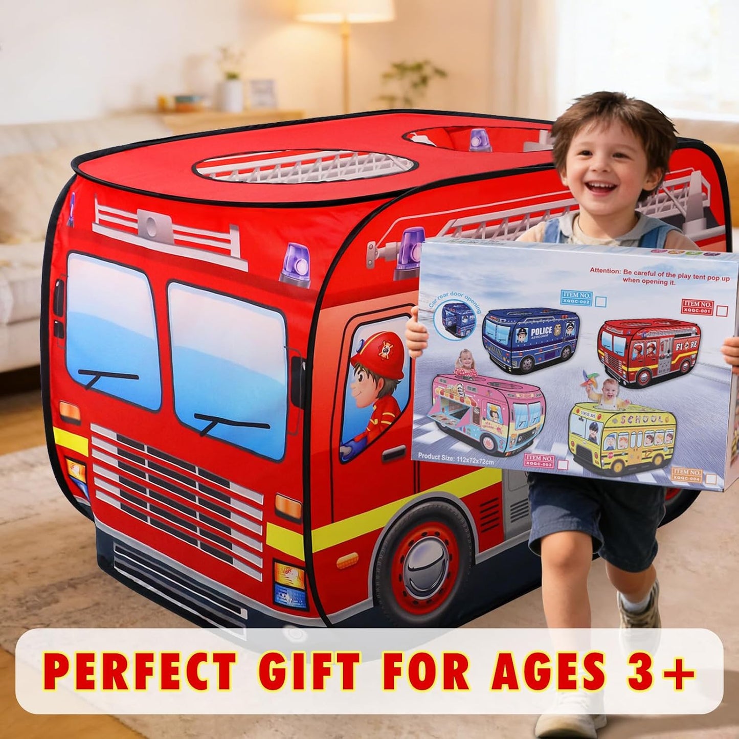 消防車造型兒童快開遊戲帳篷 Fire Truck Pop-Up Play Tent