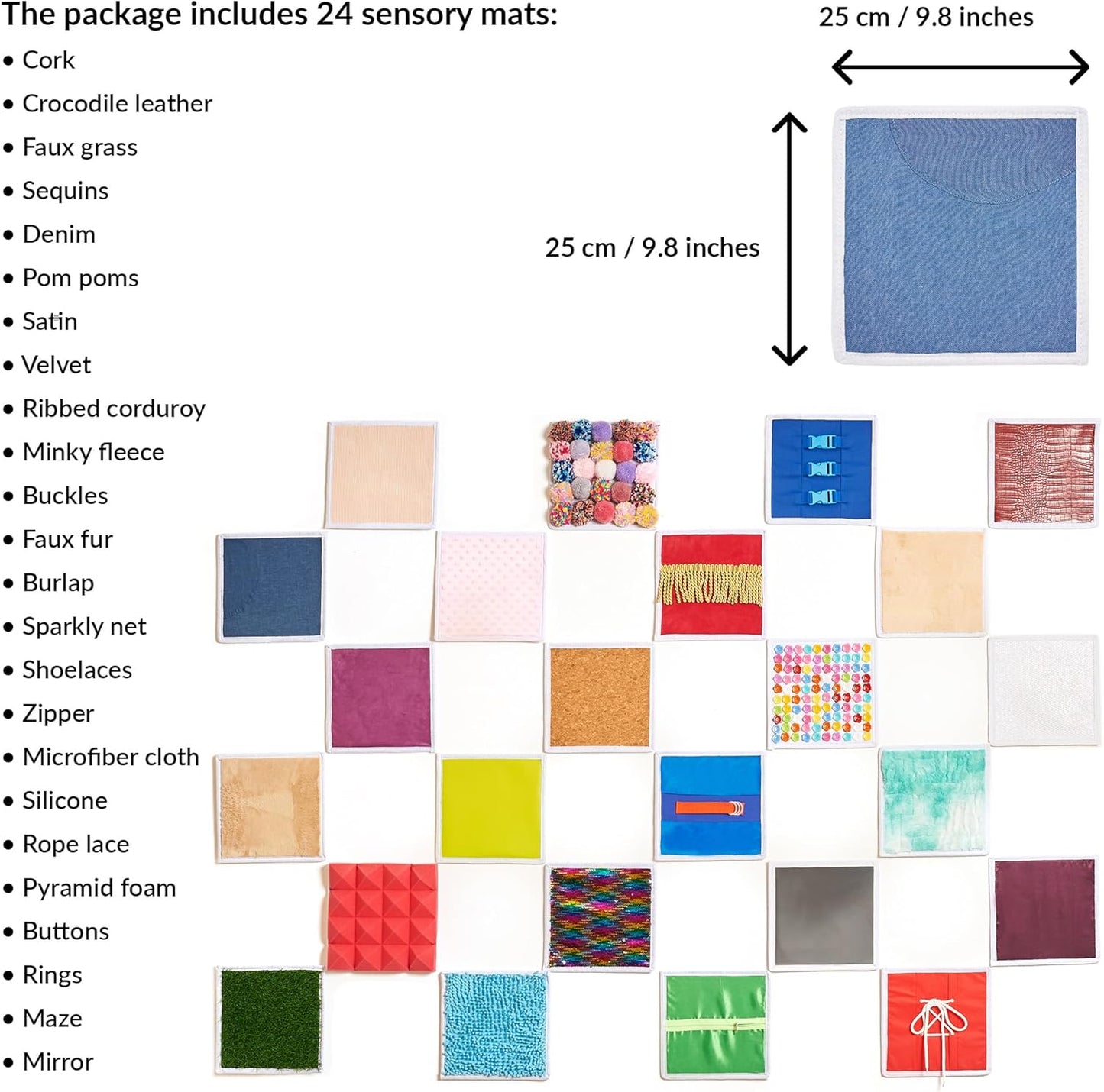 ODOXIA 24合1 專業級感統牆面板 24-in-1 Professional Sensory Wall System Set 5
