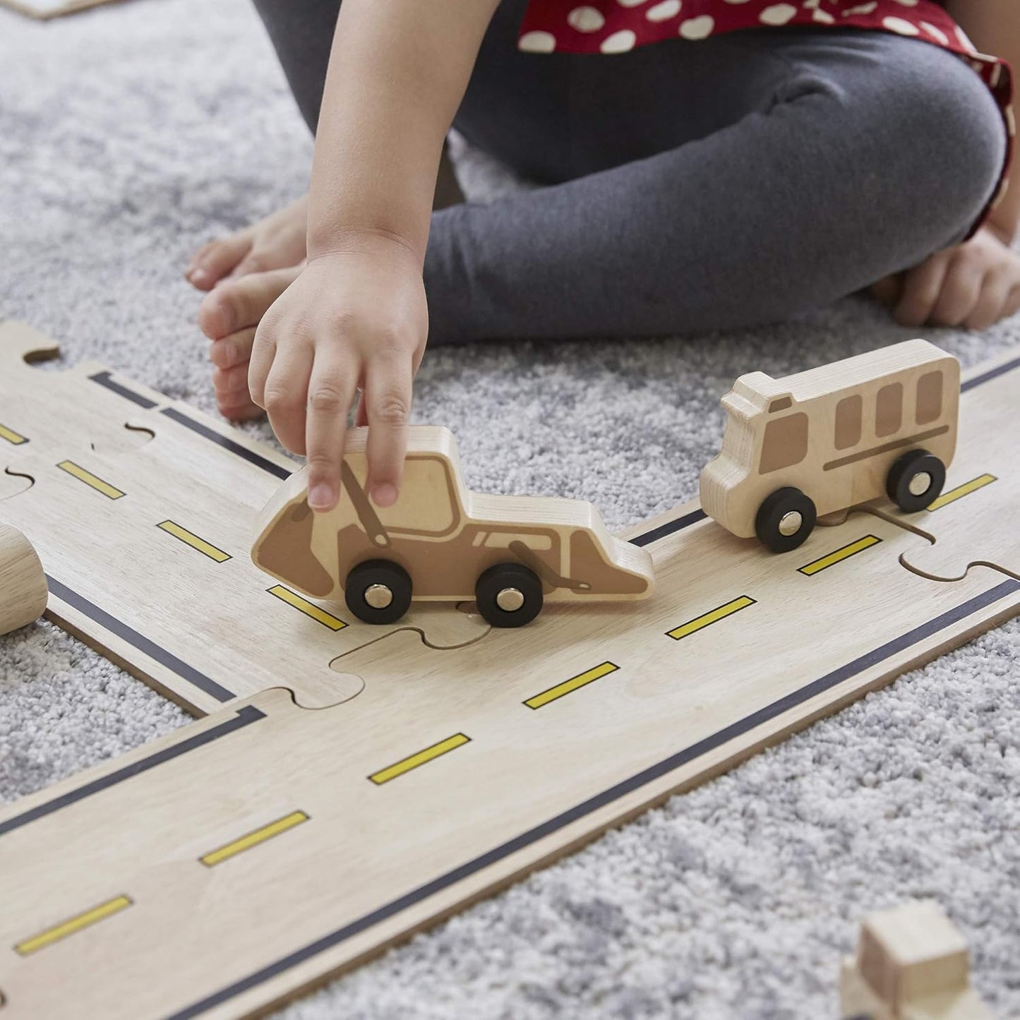 Guidecraft 雙面道路拼圖系統 Double-Sided Roadway