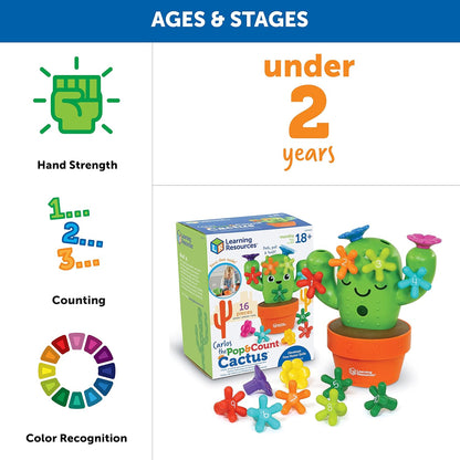 Learning Resources 卡洛斯數數仙人掌 Carlos Pop & Count Cactus