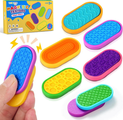 LESONG 磁吸紓壓滑塊套組 Magnetic Push Slider Fidget Set 6-Pack