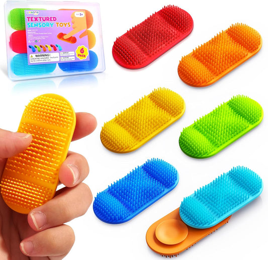 LESONG 多層觸感減壓玩具 6入組 Layered Bristle Sensory Toys 6-Pack