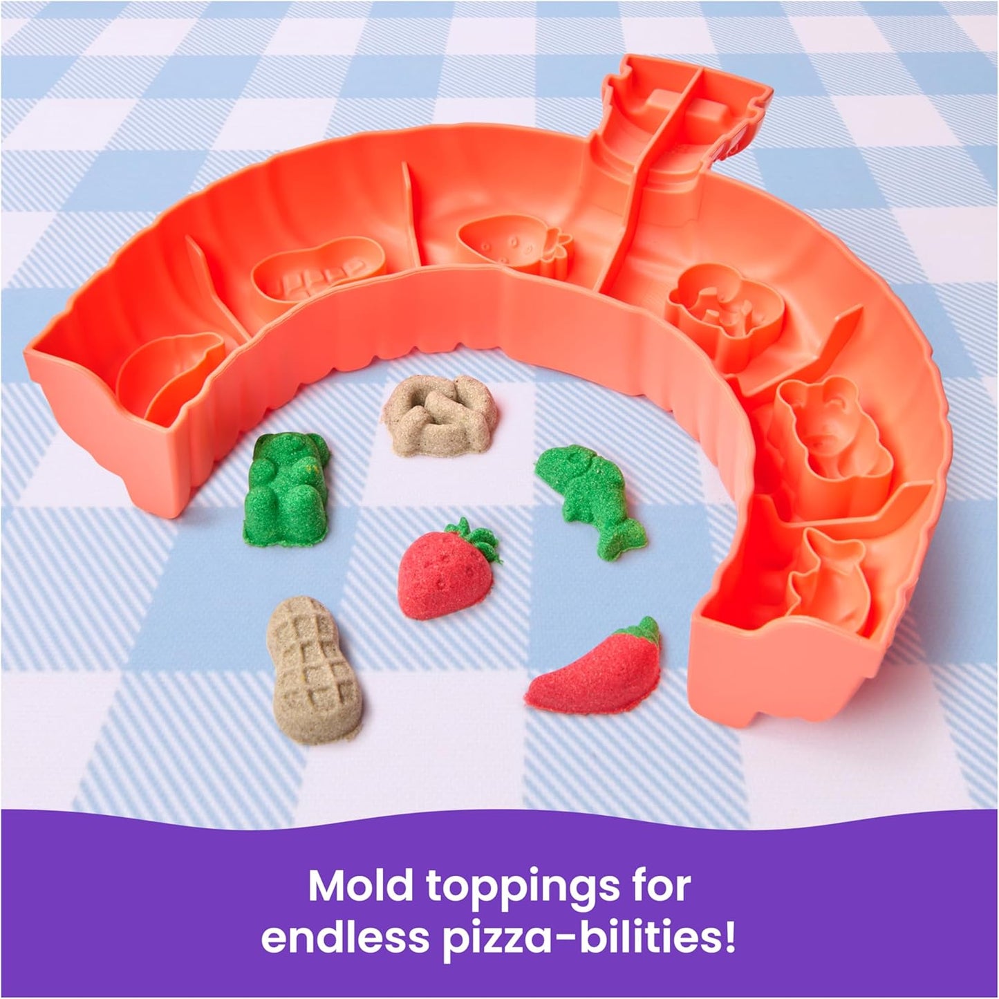 美國Kinetic Sand 動力沙披薩烤箱遊戲組 SquishPizza Rising Pizza Oven Playset
