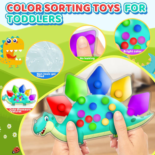 恐龍顏色分類感統玩具 Dinosaur Color Sorting Toy