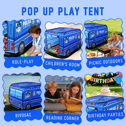 警車造型兒童快開遊戲帳篷 Police Car Pop-Up Play Tent