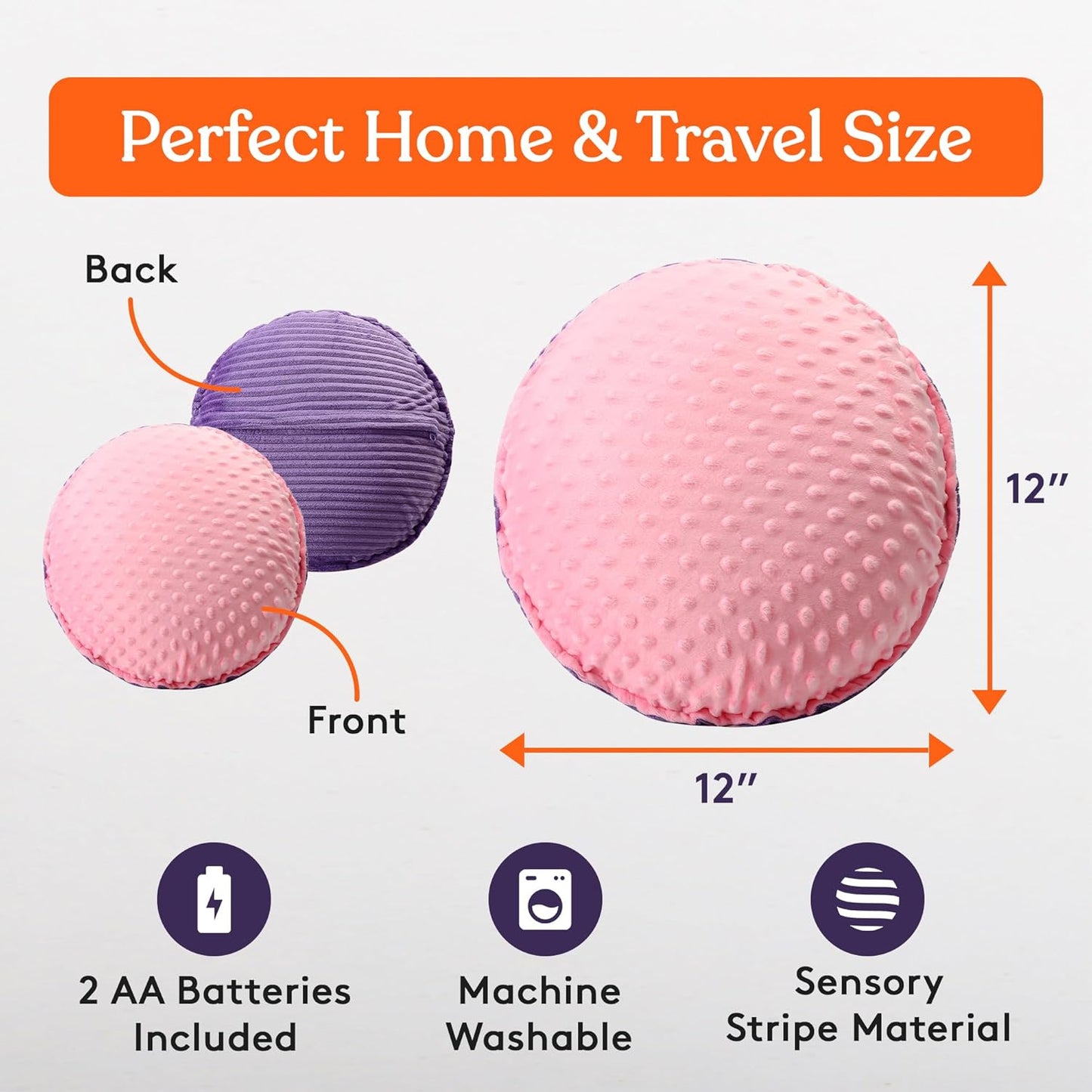 Special Supplies 震動感壓枕（粉紫款） Vibrating Sensory Pillow - Pink-Purple