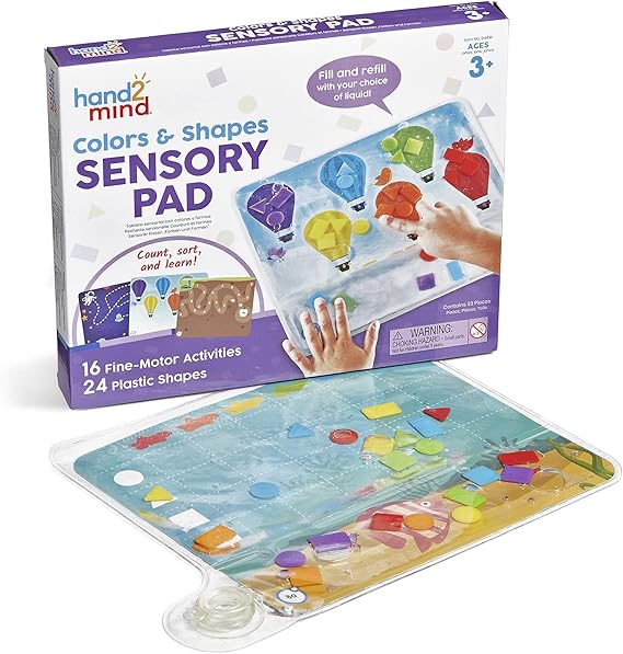 顏色與形狀感官探索墊 hand2mind Colors & Shapes Sensory Pad