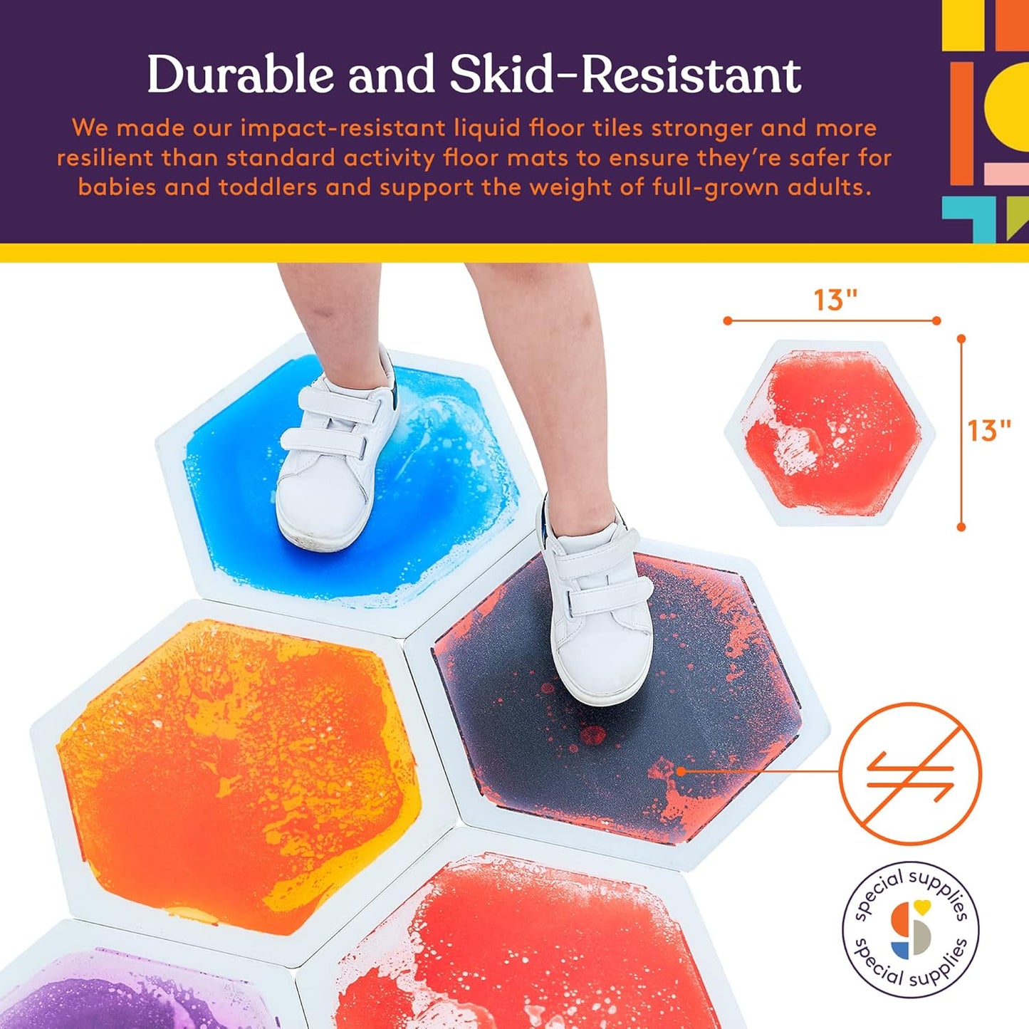 Special Supplies 六角形液體感統地墊 Hexagon Liquid Floor Tiles