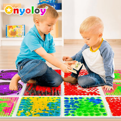 感統地墊4入組 30CM 液流觸覺墊 B款 Sensory Liquid Mats 4-Pack B Set
