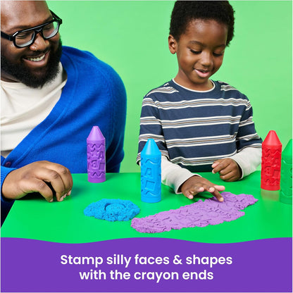 美國Kinetic Sand 印壓滾動蠟筆組 Stamp N' Roll Crayon Multi-Pack