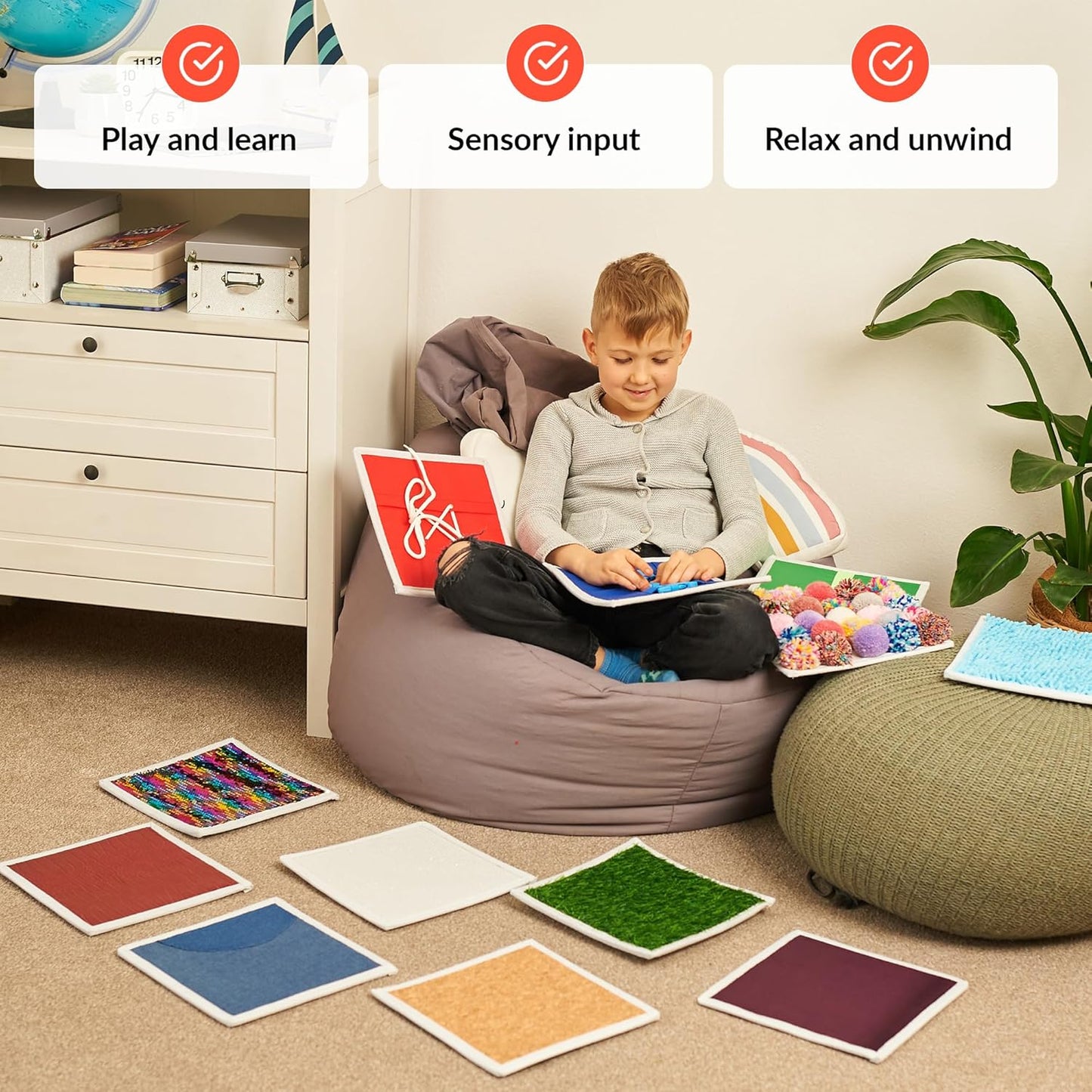 ODOXIA 12合1 兒童感統牆面板 12-in-1 Sensory Wall Panels Set 3