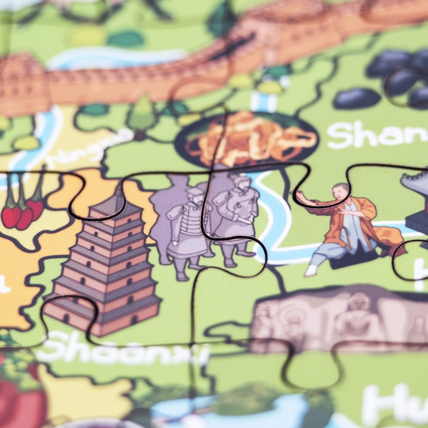 中國地圖木製拼圖 China Map Wooden Jigsaw Puzzle