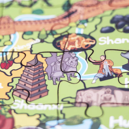 中國地圖木製拼圖 China Map Wooden Jigsaw Puzzle