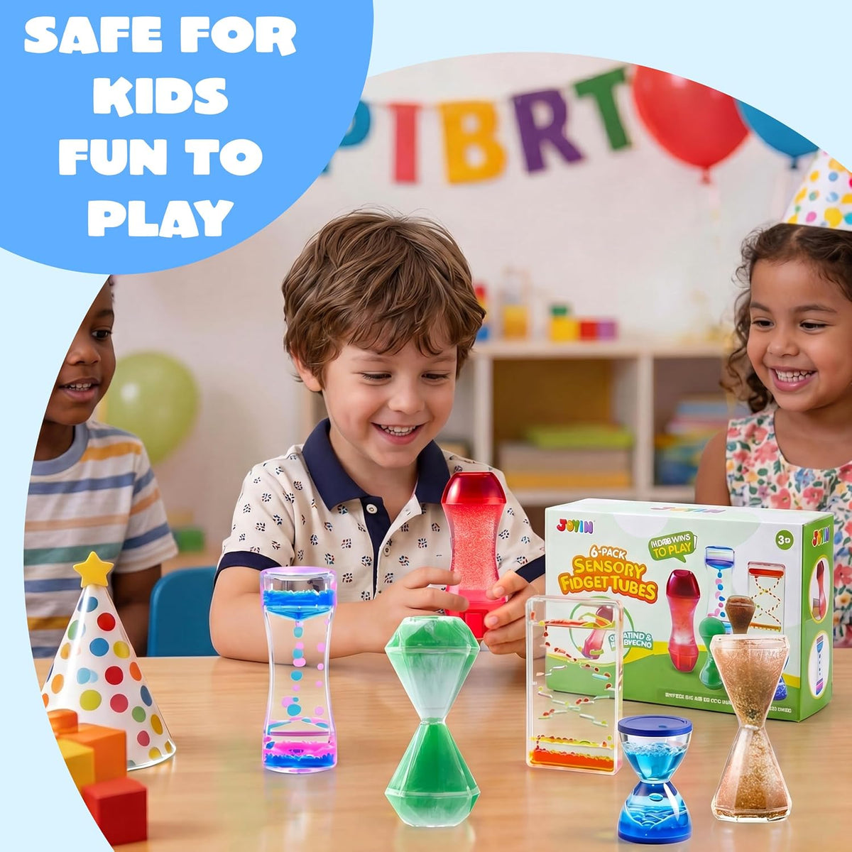 JOYIN 感官平靜觀察瓶 Sensory Calm-Down Tubes (Set of 6)