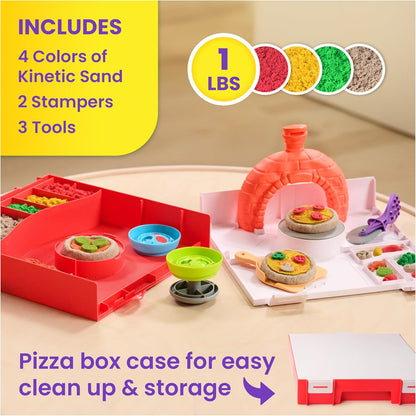 美國Kinetic Sand 動力沙披薩烤箱遊戲組 SquishPizza Rising Pizza Oven Playset