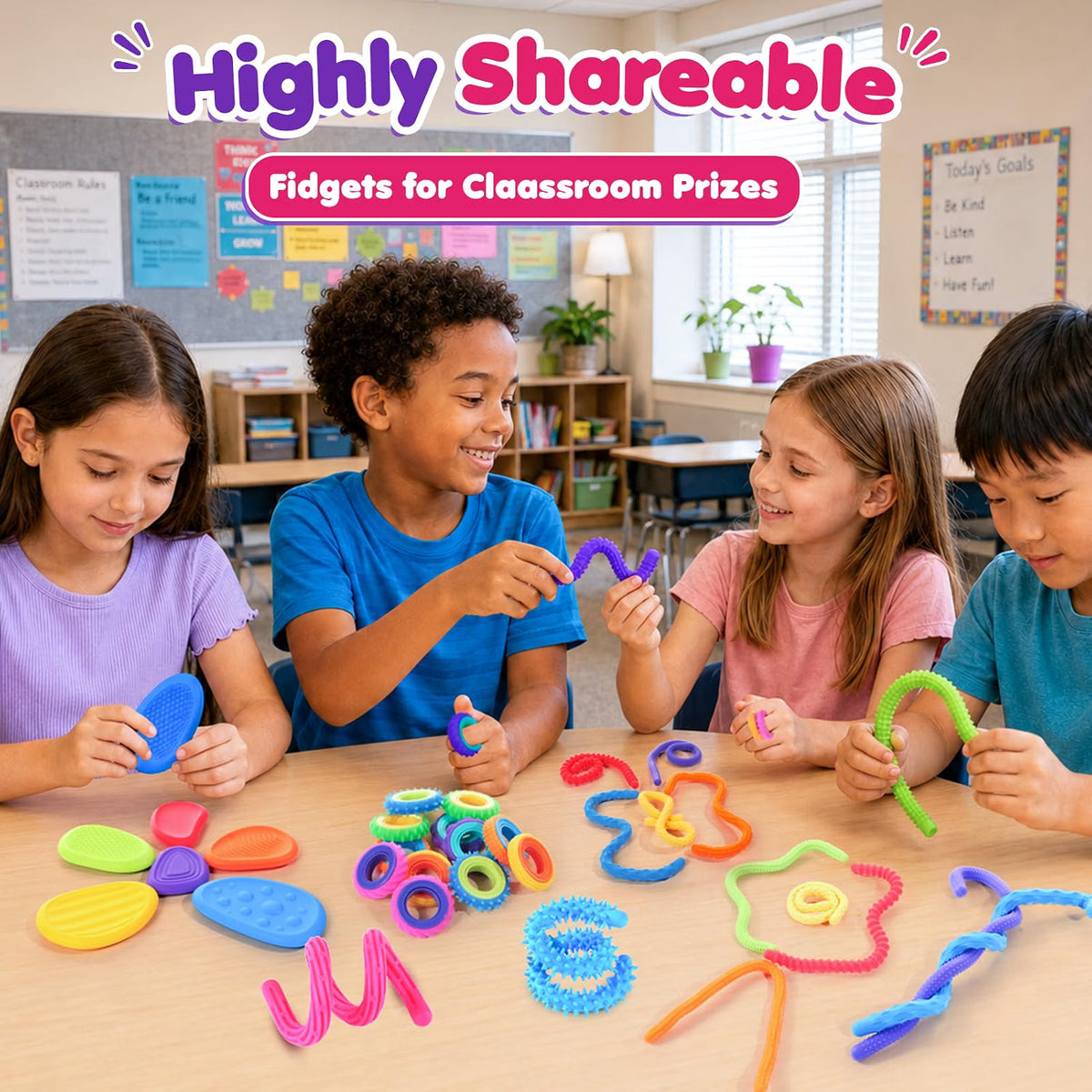 LESONG 矽膠感統減壓玩具套裝 24 Pack Silicone Sensory Fidget Set