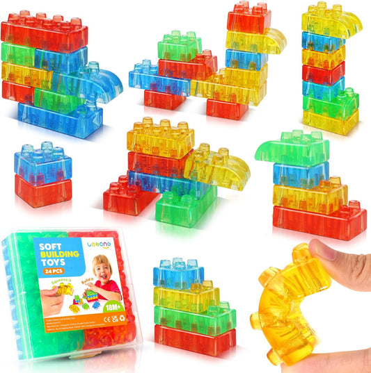 LESONG 軟性感官積木 24件 Sensory Soft Building Blocks 24PCS