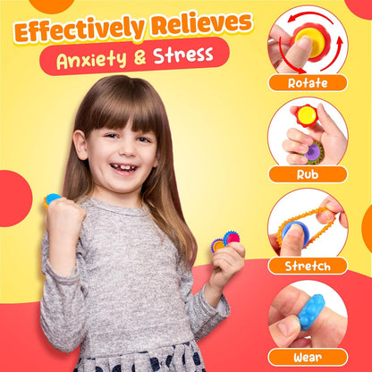 LESONG 紋理指尖陀螺套組 Textured Finger Spinner Toys