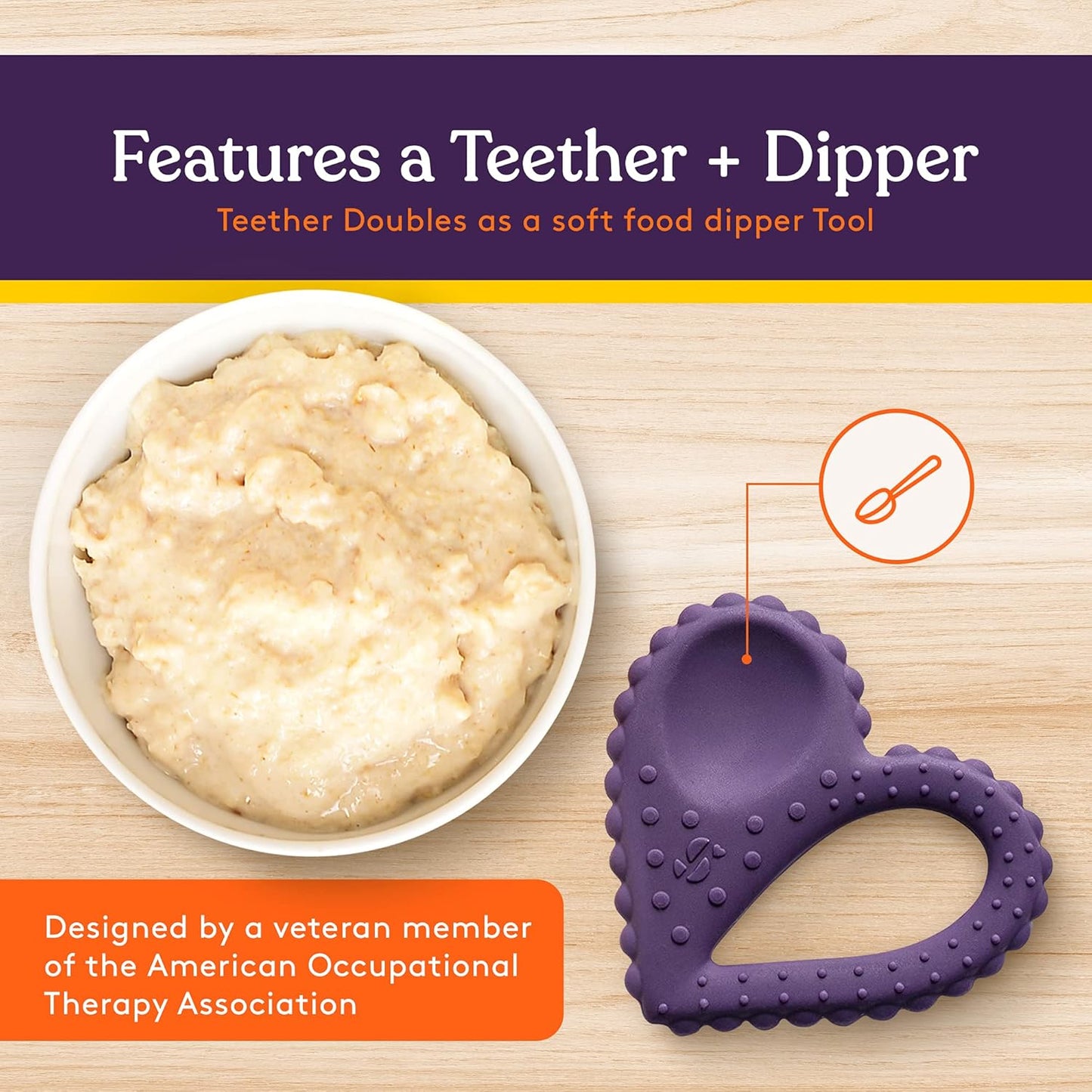 Special Supplies 愛心感統牙膠湯匙 3入組 Heart Teether Spoon – 3 Pack