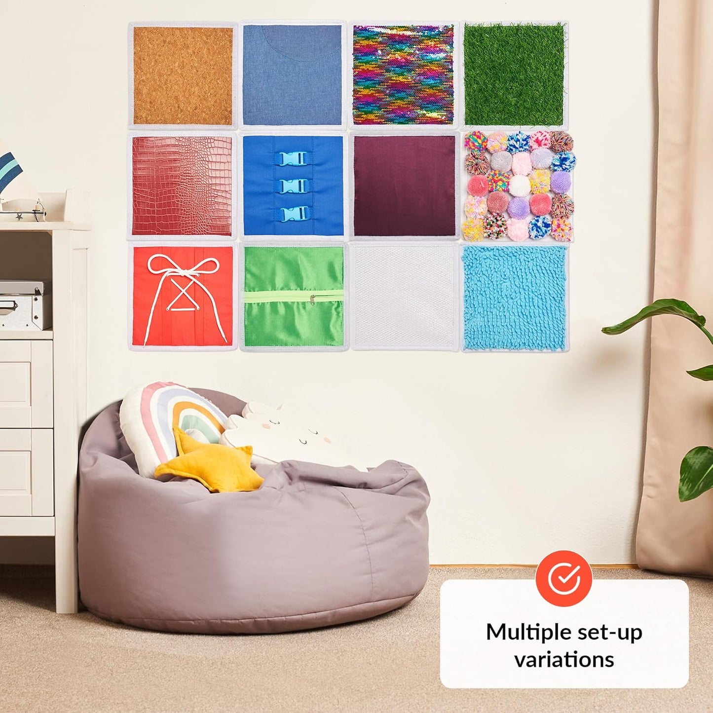 ODOXIA 12合1 兒童感統牆面板 12-in-1 Sensory Wall Panels Set 3