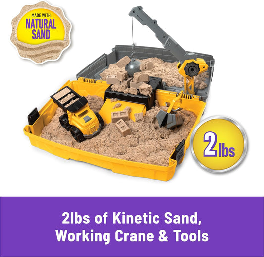 美國Kinetic Sand 工程工地摺疊沙盒遊戲組 Construction Site Folding Sandbox