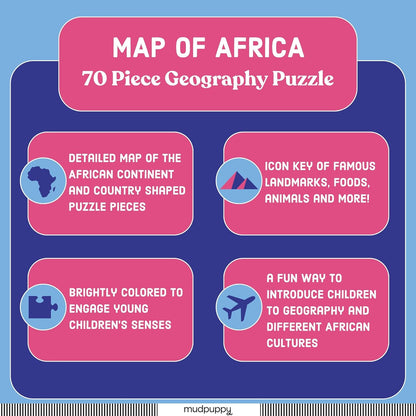 Mudpuppy 非洲地圖拼圖 Map of Africa Puzzle