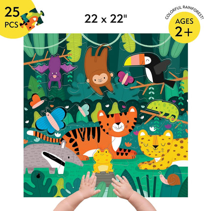 Mudpuppy 雨林地板拼圖 Rainforest Floor Puzzle