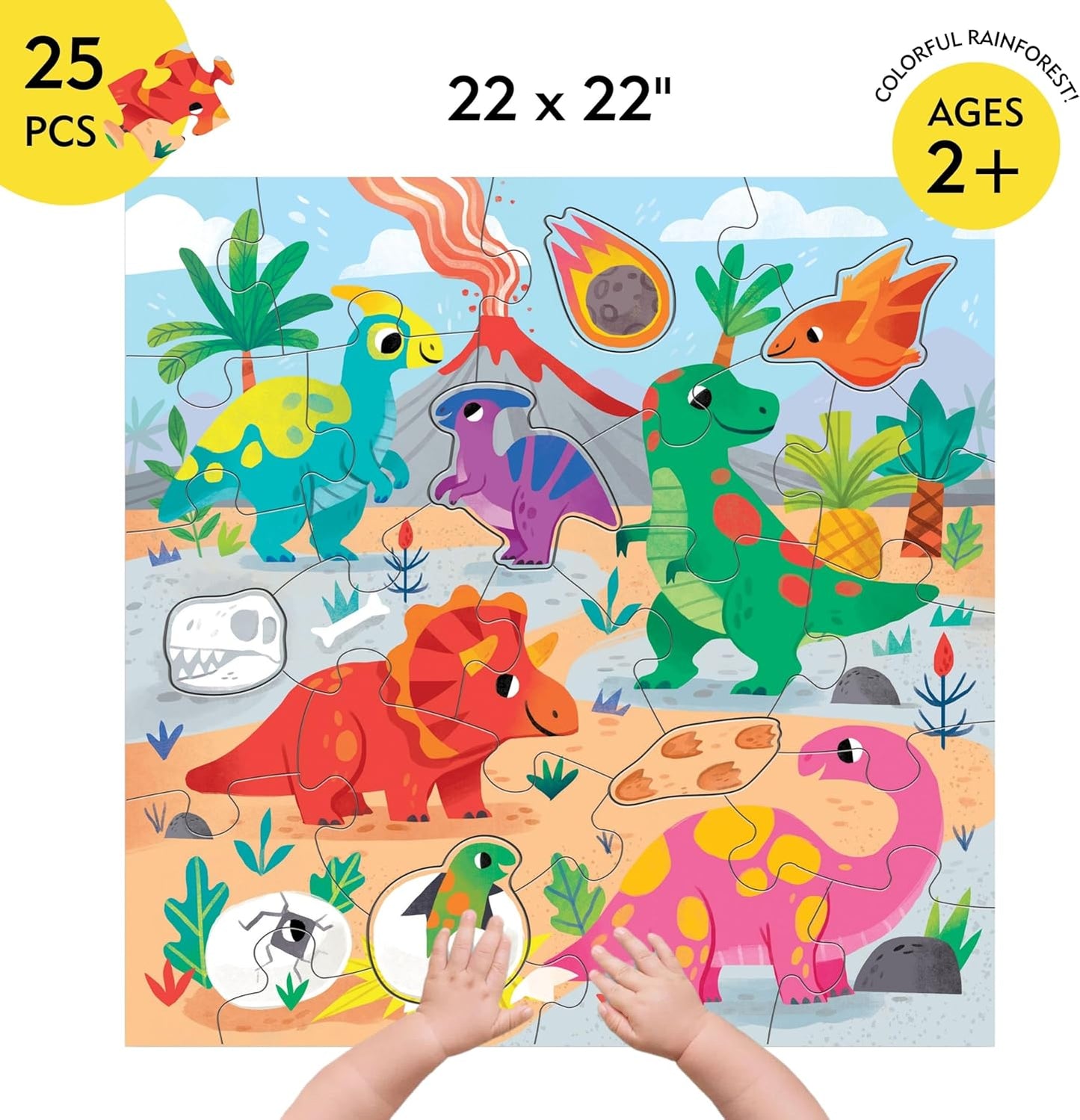 Mudpuppy 恐龍公園地板拼圖 Dinosaur Park Floor Puzzle