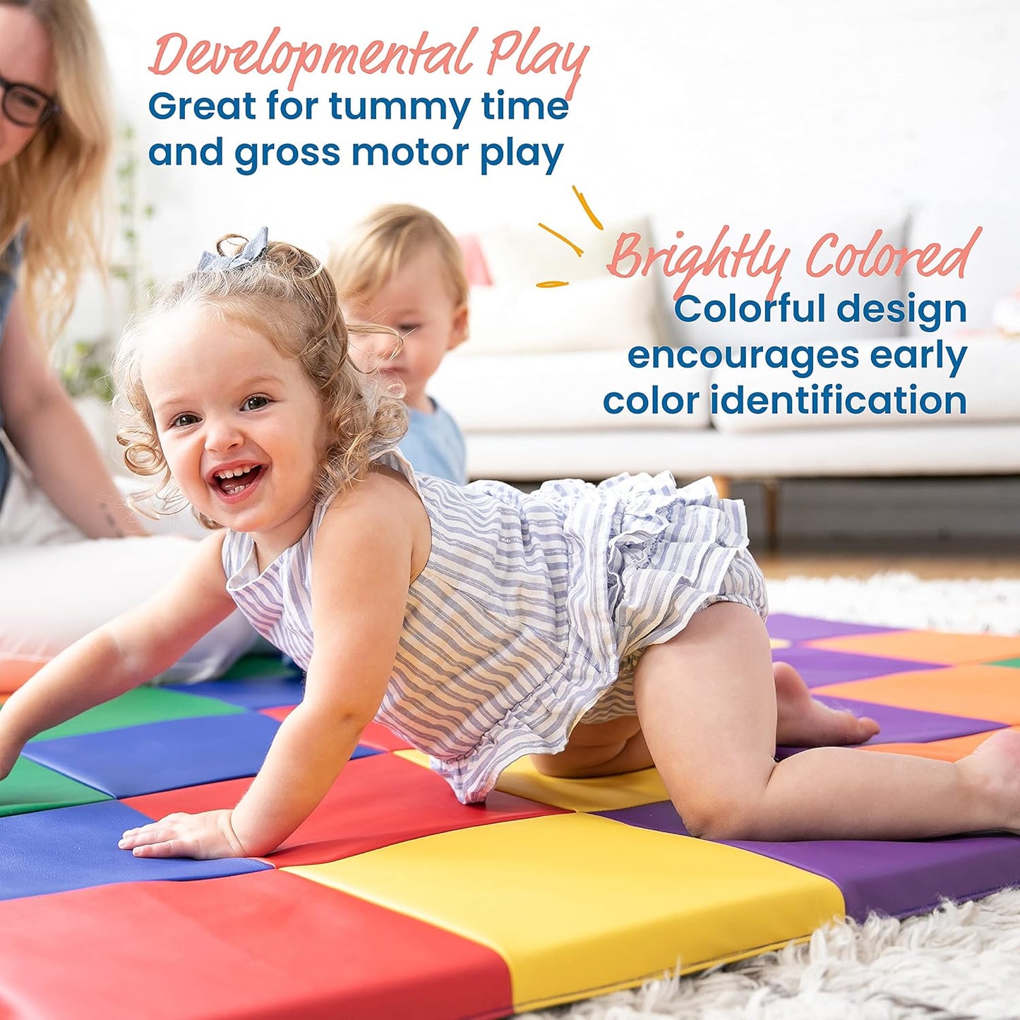ECR4Kids SoftZone 拼布活動地墊（可折疊式）SoftZone Patchwork Activity Mat (Foldable)