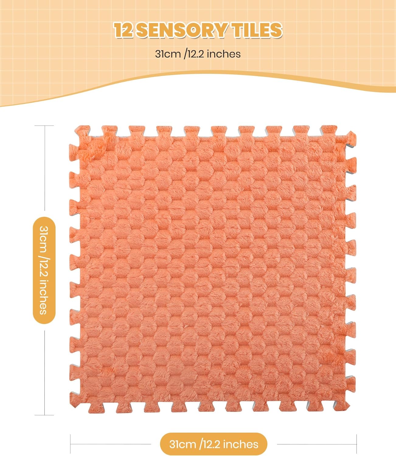 MOTGOM 感官拼接地墊｜12合1觸覺探索系統 Sensory Floor Tiles Set B