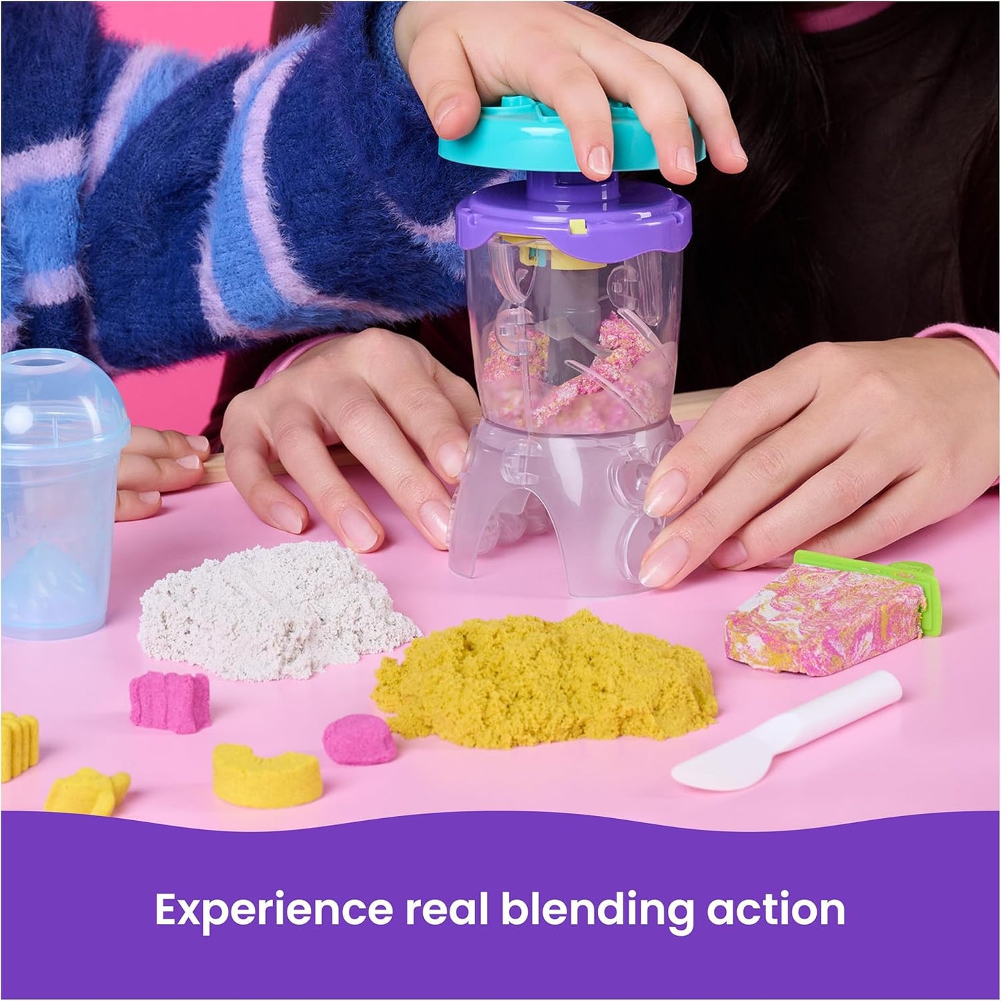 美國Kinetic Sand 果昔攪拌機遊戲組 Smoothie Mixer Playset