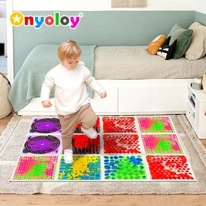 感統地墊6入組 30CM 液流觸覺墊 B款 Sensory Liquid Mats 6-Pack B Set