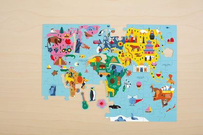 Mudpuppy 世界地圖拼圖 Map of the World Puzzle