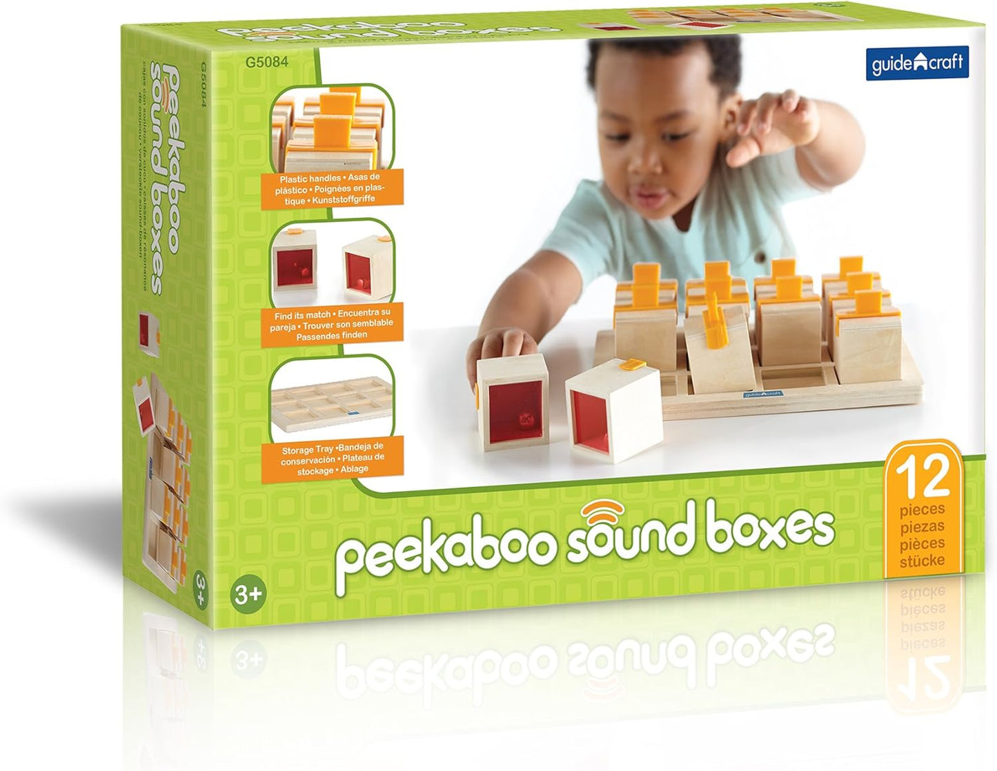 Guidecraft 躲貓貓聲音配對盒 Peekaboo Sound Boxes