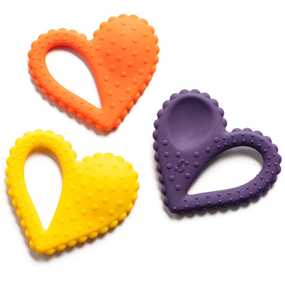 Special Supplies 愛心感統牙膠湯匙 3入組 Heart Teether Spoon - 3 Pack