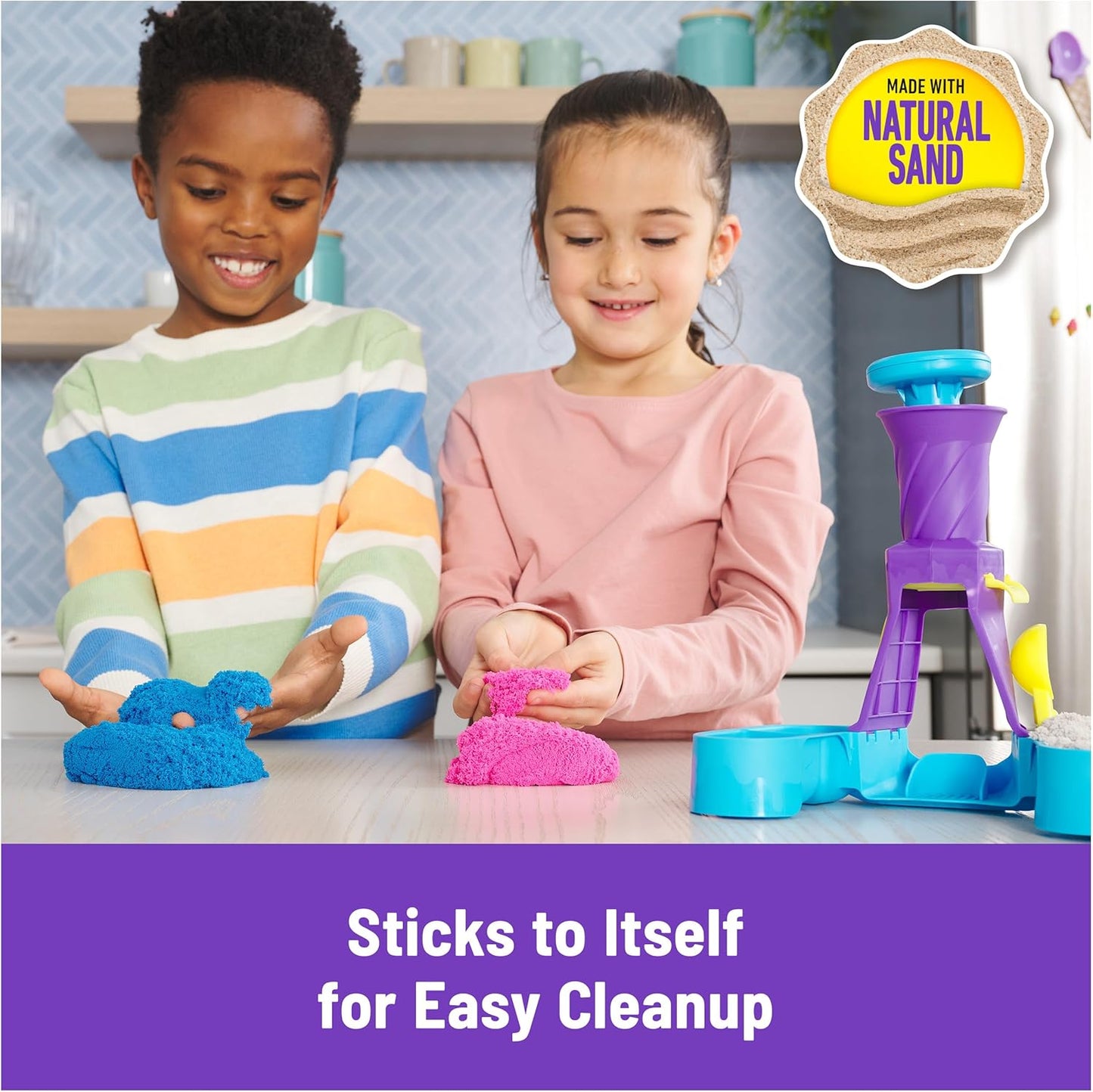 美國Kinetic Sand Soft Serve Station 冰淇淋創作玩沙組