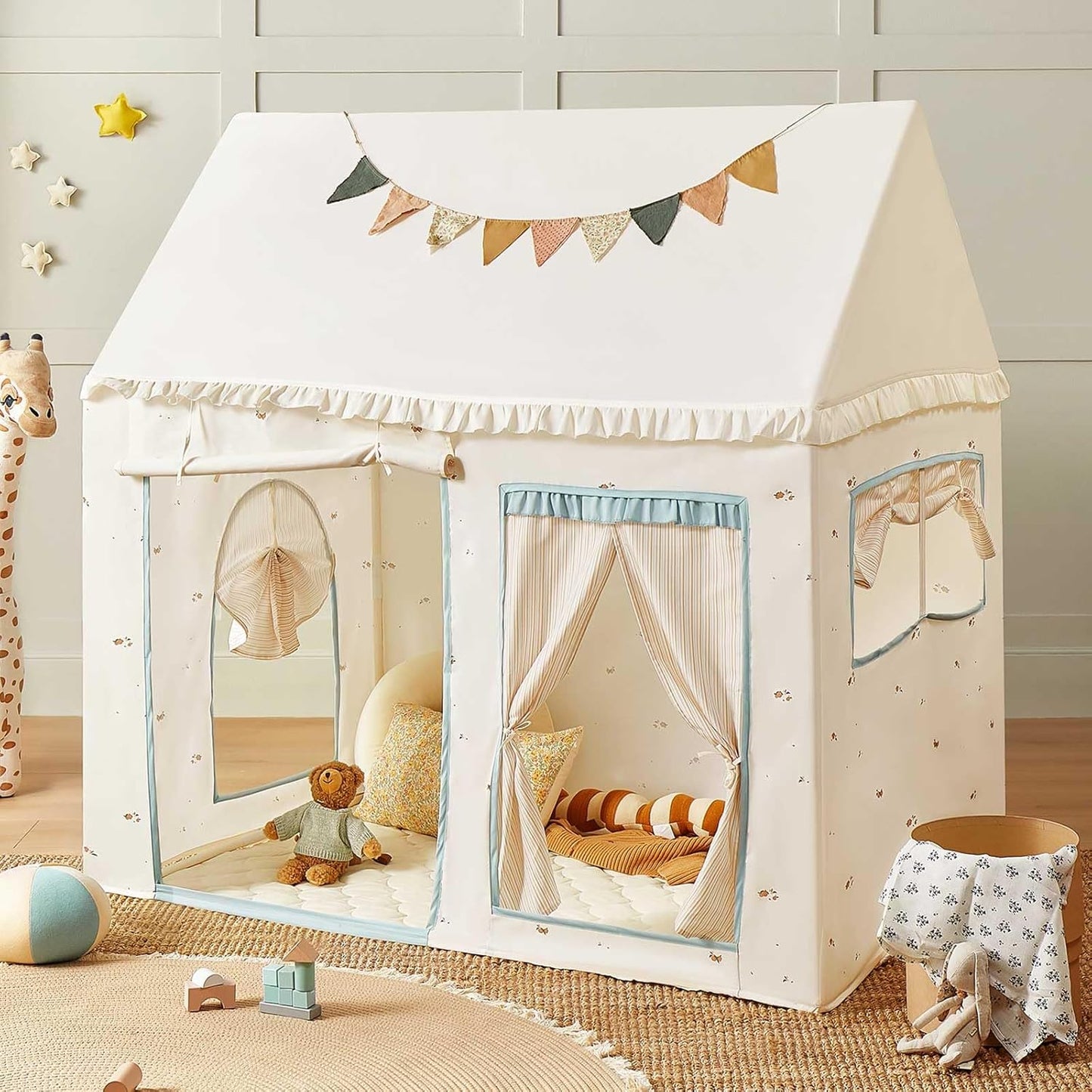 Tiny Land 藍白遊戲帳篷 Blue & White Play Tent