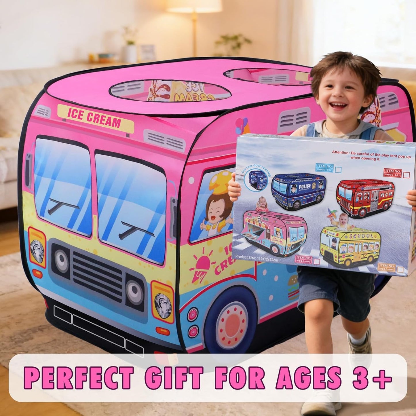 雪糕車造型兒童快開遊戲帳篷 Ice Cream Truck Pop-Up Play Tent