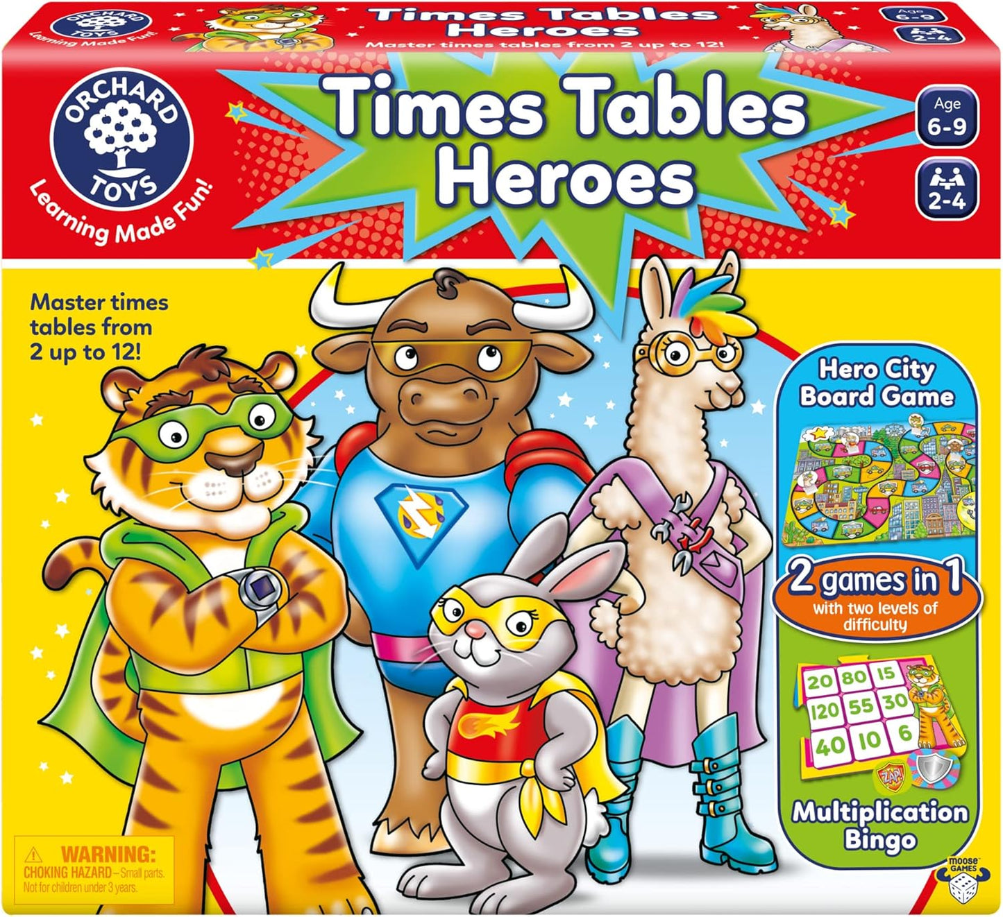 ORCHARD TOYS 乘法英雄聯盟 Times Tables Heroes