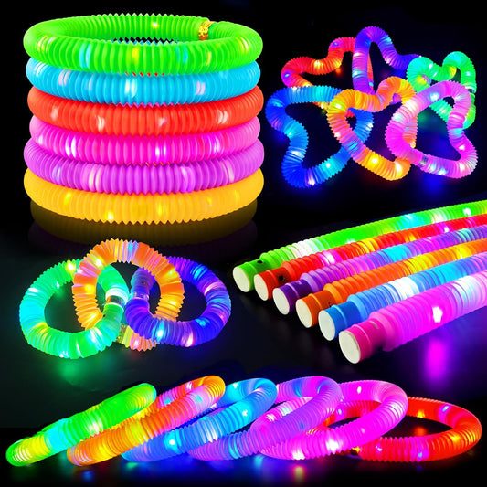Glow 發光伸縮魔杖 Sticks Wands & Light-Up Pop Tubes Sensory 6pcs
