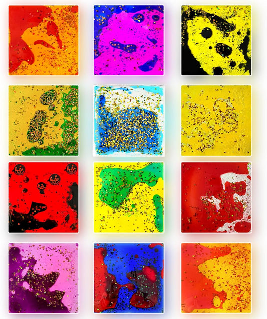 正方形液態感統玩具 12入組 Square Liquid Motion Toys 12-Pack