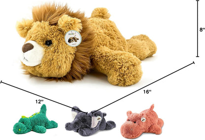 16吋 2磅黄色獅子加壓玩偶 16" 2lbs Yellow Lion Weighted Stuffed Animal