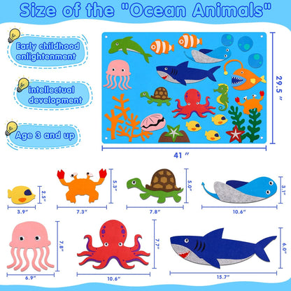 海洋主題毛氈故事板 Ocean Felt Board Story Set
