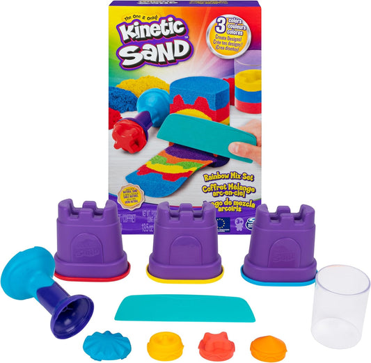 美國Kinetic Sand 彩虹混色動力沙遊戲組 Rainbow Mix Set
