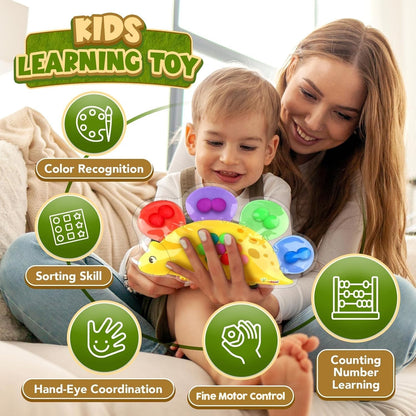 恐龍顏色分類感官玩具 Dinosaur Color Sorting Sensory Toys